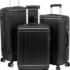 Travelsuitcase - Parma- Ruimbagage Reiskoffer - Polycarbonaat- Zwart - Hoogglans - Maat L / 93 Liter -Reisbagage Winkel 1003x1200 4
