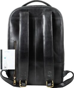 NEGOTIA Alpha - Leren Laptop Rugzak Dames En Heren - Leren Rugtas - 100% Luxe Top-Grain Leer - Zwart -Reisbagage Winkel 1005x1200 2