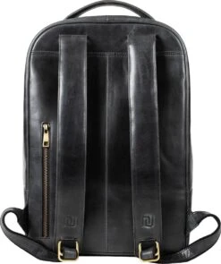 NEGOTIA Alpha - Leren Laptop Rugzak Dames En Heren - Leren Rugtas - 100% Luxe Top-Grain Leer - Zwart -Reisbagage Winkel 1006x1200 1