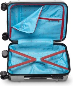 Tesla PC - Handbagage Koffer - 55x35x20 Cm - 4 Wielen - Zilver -Reisbagage Winkel 1020x1200