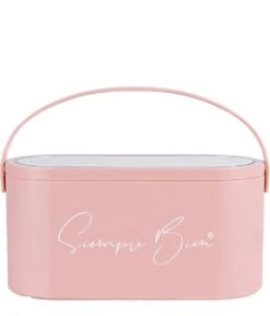Beautycase Rose - LED-spiegel - Make Up - Make-up Org - Make-up Organizer Met Spiegel - Make-up Koffer - Beautycase - Multifunctioneel - Reisformaat
