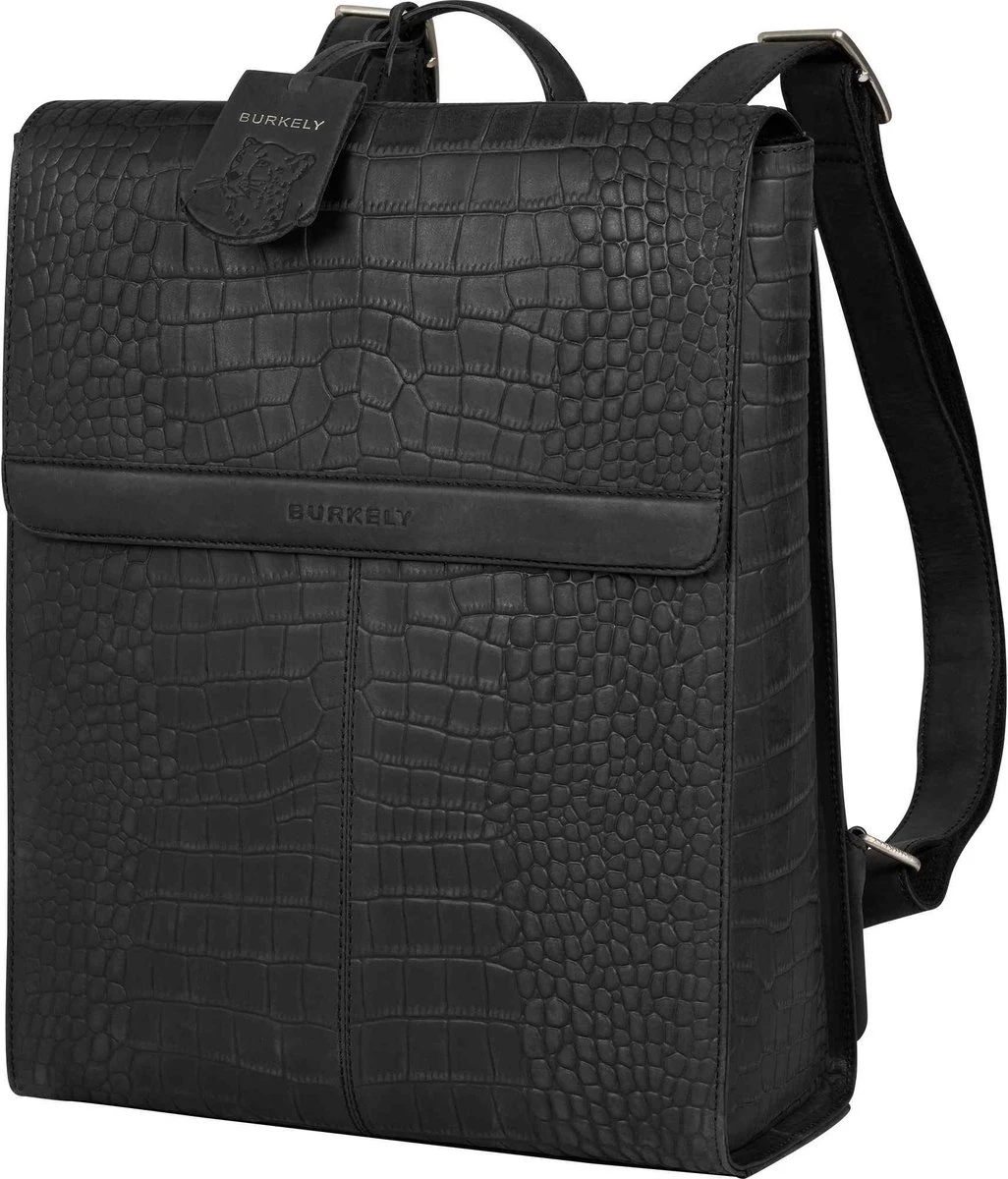 Burkely Casual Cayla Dames Rugtas 14" - Zwart 4 Burkely Casual Cayla Dames Rugtas 14" - Zwart - Afbeelding 2