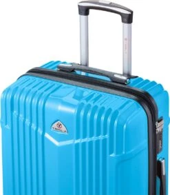 Tesla PC - Reiskoffer - 65 Cm - 4 Wielen - Licht Blauw -Reisbagage Winkel 1047x1200 2