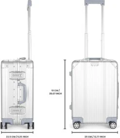 Aluminium Handbagage Koffer Mozzel Darrow - Reiskoffer Met Wielen - 51cm - Harde Koffer - Zilver 30 Aluminium Handbagage Koffer Mozzel Darrow - Reiskoffer Met Wielen - 51cm - Harde Koffer - Zilver -Reisbagage Winkel 1048x1200 3