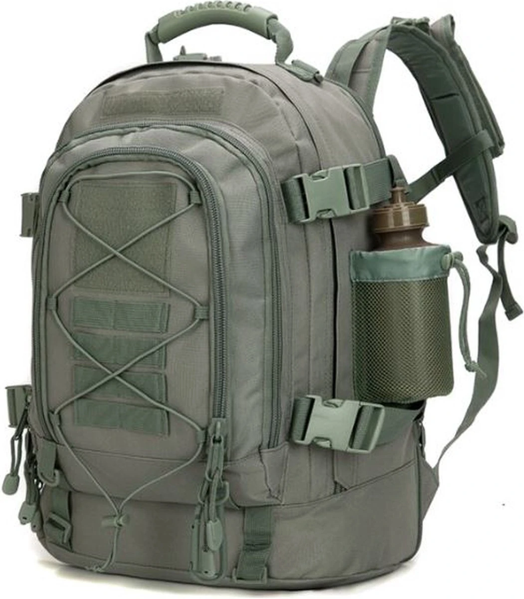 Rugzak 60 Liter - Backpack – Waterdicht - Militaire - Ademend – Licht Groen - Reizen – Geschikt Voor Heren, Dames, Jongens En Meisjes 3 Rugzak 60 Liter - Backpack – Waterdicht - Militaire - Ademend – Licht Groen - Reizen – Geschikt Voor Heren, Dames, Jongens En Meisjes