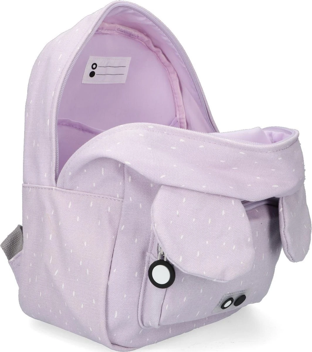 Trixie Kinderrugzak / Rugzak / Schooltas - Rugtas - 3 Liter - Katoen - Paars 4 Trixie Kinderrugzak / Rugzak / Schooltas - Rugtas - 3 Liter - Katoen - Paars - Afbeelding 2