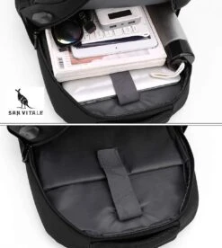 San Vitale® - Rugzak 2.0 Met USB Poort - Schooltas - 16 Inch Laptop Rugtas - Dames/Heren - 30L - Waterafstotend - Grijs -Reisbagage Winkel 1074x1200 3