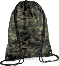 Bagbase Gymtas - Met Rijgkoord - 12 Liter - Jungle Camo