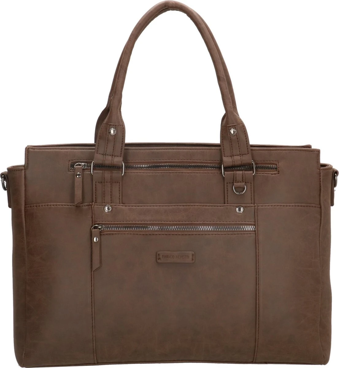 Enrico Benetti Nikki 66518 Laptoptas Met 14" Laptopvak En Tabletvak - Bruin 3 Enrico Benetti Nikki 66518 Laptoptas Met 14" Laptopvak En Tabletvak - Bruin