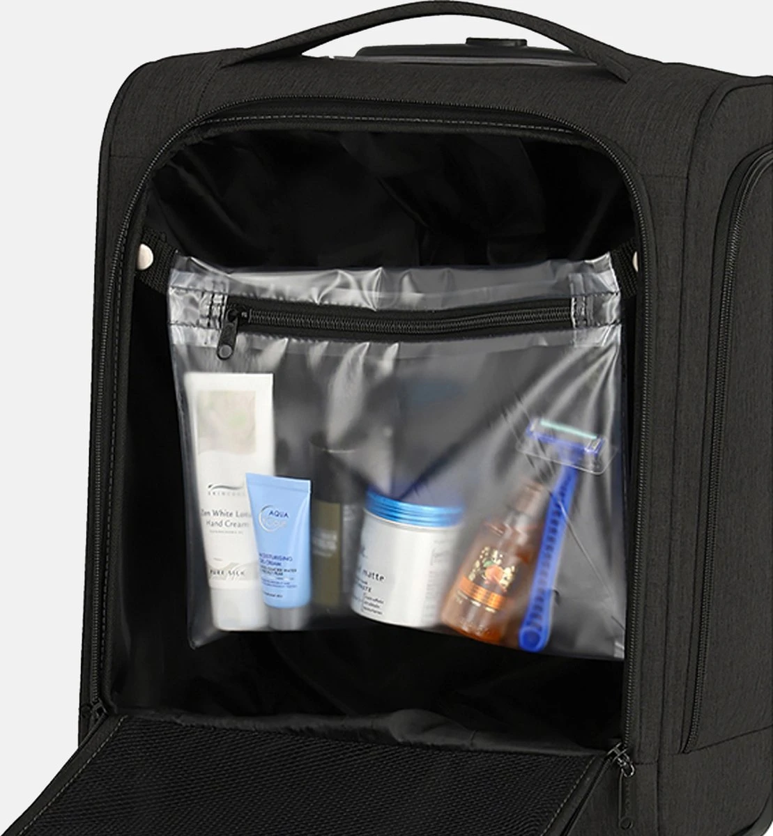 Travelite Handbagage Zachte Koffer / Trolley / Reiskoffer - Cabin - 43 Cm - Zwart 9 Travelite Handbagage Zachte Koffer / Trolley / Reiskoffer - Cabin - 43 Cm - Zwart - Afbeelding 7