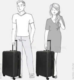 Enrico Benetti Koffer / Trolley / Reiskoffer - 65 X 41 X 25 Cm - 66 Liter - ABS - Maat M - Louisville - Zwart -Reisbagage Winkel 1115x1200