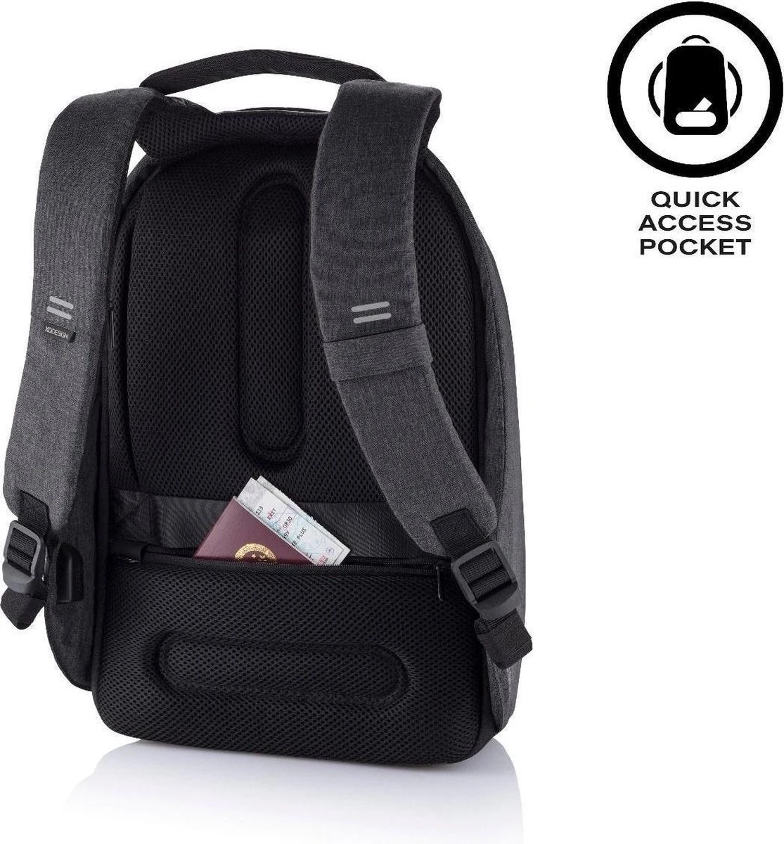 XD Design Bobby Hero Small - Anti-Diefstal Rugzak 11.5 Liter - Zwart 13 XD Design Bobby Hero Small - Anti-Diefstal Rugzak 11.5 Liter - Zwart - Afbeelding 11