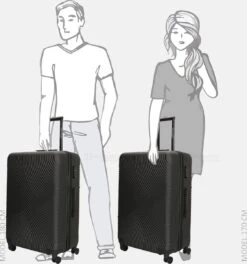 Enrico Benetti Koffer / Trolley / Reiskoffer - 75 X 46 X 25 Cm - 93 Liter - ABS - Maat L - Louisville - Zwart -Reisbagage Winkel 1122x1200 1