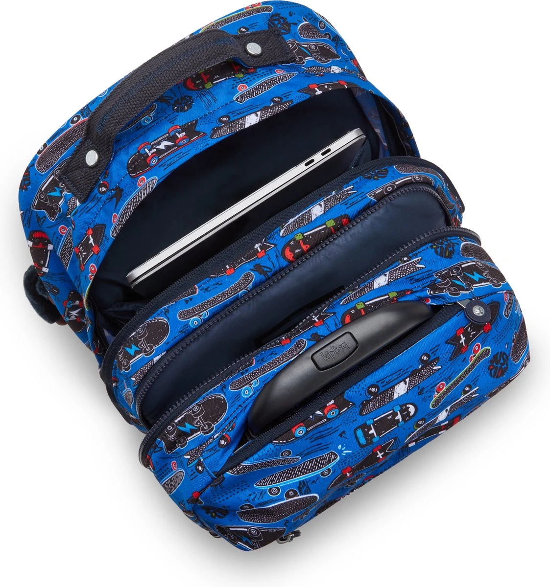 Kipling SARI Rugzak Met Wielen, 27 Liter, 15 Inch Lapopvak - New Scate Prt S 6 Kipling SARI Rugzak Met Wielen, 27 Liter, 15 Inch Lapopvak - New Scate Prt S - Afbeelding 4