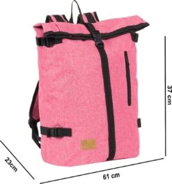 New Rebels® Heaven - Rugtas - Roze - 13.313121087.9 - 31x15x53cm - Rugzak / Backpack -Reisbagage Winkel 1124x1200 3