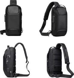 Brandie® - Rugzak - Laptop Rugzak Tot Voor Unisex - Schooltas - Waterdicht - Large Capaciteit - USB Poort - Met Regenhoes - Schoudertas Voor Reizen En Zakelijk Werk - Materiaal Polyester - Maat16 X 11 X 33 Inch - Zwart -Reisbagage Winkel 1125x1200 3