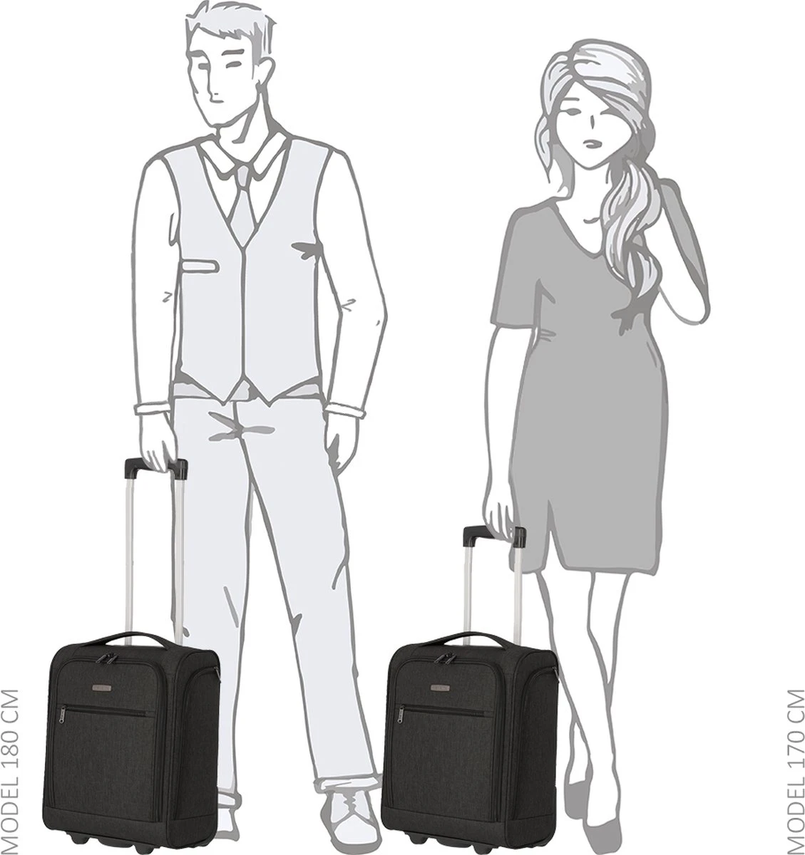 Travelite Handbagage Zachte Koffer / Trolley / Reiskoffer - Cabin - 43 Cm - Zwart 4 Travelite Handbagage Zachte Koffer / Trolley / Reiskoffer - Cabin - 43 Cm - Zwart - Afbeelding 2