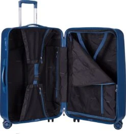 Decent Tranporto-One Grote Koffer - 76 Cm - TSA Slot - Dark Blue -Reisbagage Winkel 1130x1200