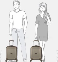 Decent Handbagage Koffer / Trolley / Reiskoffer - 42 Cm - 24 Liter - ABS - Maxi Air - Champagne -Reisbagage Winkel 1132x1200 1