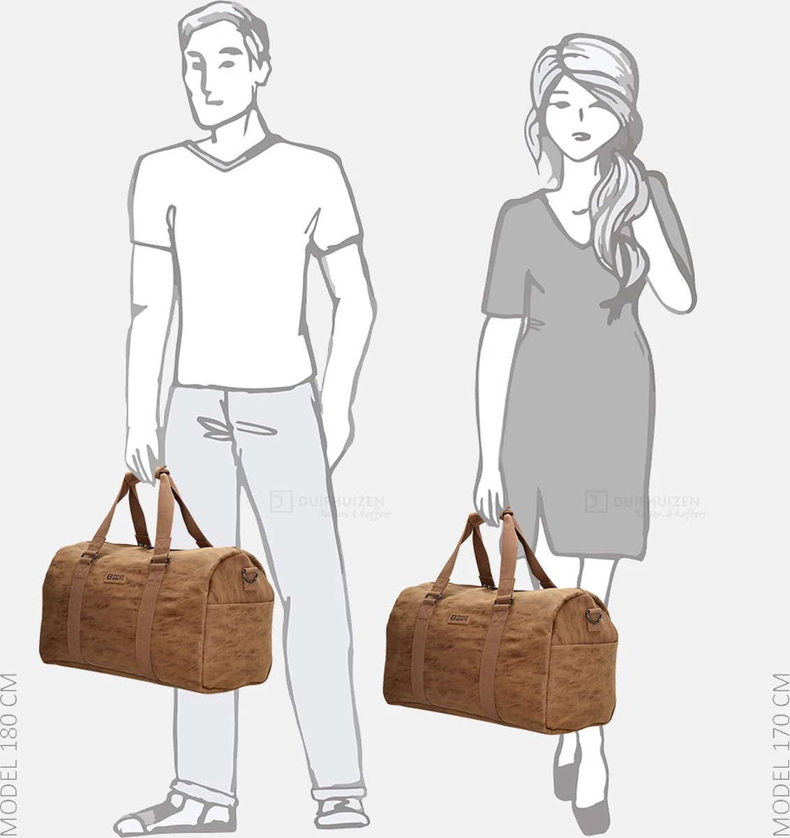 Enrico Benetti Rotterdam Sporttas / Reistas - 66601 - Camel 10 Enrico Benetti Rotterdam Sporttas / Reistas - 66601 - Camel - Afbeelding 8