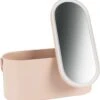 Peach Beauty Luxe Reis Beautycase - LED-spiegel - Dusty Pink - Oplaadbaar - Luxe Uitvoering