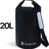 Trendwares - Drybag – Strandtas - Waterdichte Tas – Droogtas – Rugtas - Survival Outdoor Tas – 20 Liter - Zwart -Reisbagage Winkel 1152x1200 14