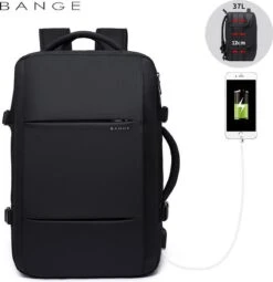 Bange Rugtas - 15,6 Inch - Laptop Rugzak - USB-aansluiting - Waterafstotend - Zwart - Incl. Smart Thermosfles -Reisbagage Winkel 1164x1200 13