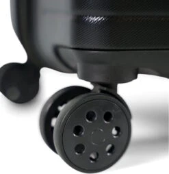 ©TROLLEYZ - Amsterdam No.9 - Reiskoffer 69cm Met TSA Slot - Dubbele Wielen - 360° Spinners - 100% ABS - Reiskoffer In Night Black -Reisbagage Winkel 1169x1200