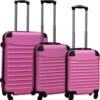 Travelerz Kofferset 3 Delig Met Wielen En Cijferslot - Handbagage Koffers - ABS - Licht Roze -Reisbagage Winkel 1174x1200 2