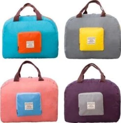 Opvouwbare Draagbare Reistas - Handtas - Schoudertas - Weekendtas - Dames - Heren - Duffle Bag - Roze -Reisbagage Winkel 1176x1200 11