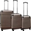 Travelerz Kofferset 3 Delig Met Wielen En Cijferslot - Handbagage Koffers - ABS - Champagne -Reisbagage Winkel 1185x1200 1