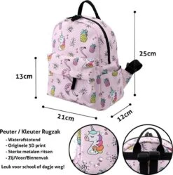 Kleuter Rugzak - Roze Ananas - Schattige Rugzak Voor Kleuter En Peuter - 7 Liter -Reisbagage Winkel 1188x1200 12