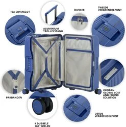 CarryOn Protector Luxe Grote Reiskoffer - Trolley 77cm Met TSA-klikslot - Ultrasterk - Blauw 12 CarryOn Protector Luxe Grote Reiskoffer - Trolley 77cm Met TSA-klikslot - Ultrasterk - Blauw -Reisbagage Winkel 1189x1200 5