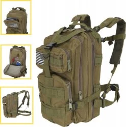 Tactical Backpack 30 L | Tactische Rugzak | Sport - School - Werk | Marine Groen - Backpack US Assault Molle Large - Rugzak -Marine Groen - 30 L