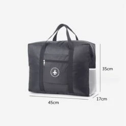 Merkloos Duurzame Reistas Voor Weekendjes Weg - Waterdicht - Met Handige Insteekvakken - Zwart -Reisbagage Winkel 1195x1200 6