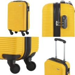 TravelZ Horizon Handbagagekoffer - 54cm Handbagage Trolley Met Gevoerde Binnenkant - Geel -Reisbagage Winkel 1196x1200 1