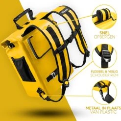 Valkental - 3in1 Fietstas - Geschikt Als Bagagetas, Rugzak En Schoudertas - Waterdicht & Reflecterend - 23L -Reisbagage Winkel 1198x1200 13