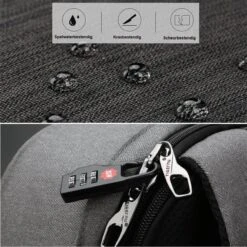 Tigernu Protector - Laptop Rugzak 15,6 Inch - Anti Diefstal Rugzak - 22l - Waterafstotend - Grijs -Reisbagage Winkel 1198x1200 6