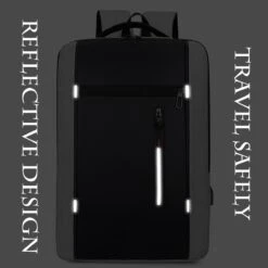 Merkloos Rugzak - Laptoprugzak 15,6 Inch - Schoolrugzak Dagrugzak - Kerstmis - Kerstfeest - Christmas Gift - Rugzak Dames Heren - Waterdichte Nylon Laptopbagagetablet - Met Usb Oplaadstation - Voor School Reizen Multifunctioneel - Grijs -Reisbagage Winkel 1199x1200 7