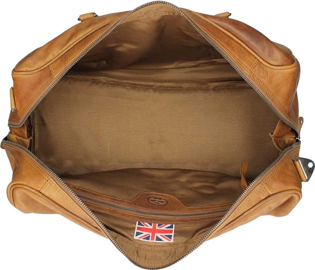 Chesterfield Leren Reistas / Weekendtas William - 40 Liter - Cognac 16 Chesterfield Leren Reistas / Weekendtas William - 40 Liter - Cognac - Afbeelding 14