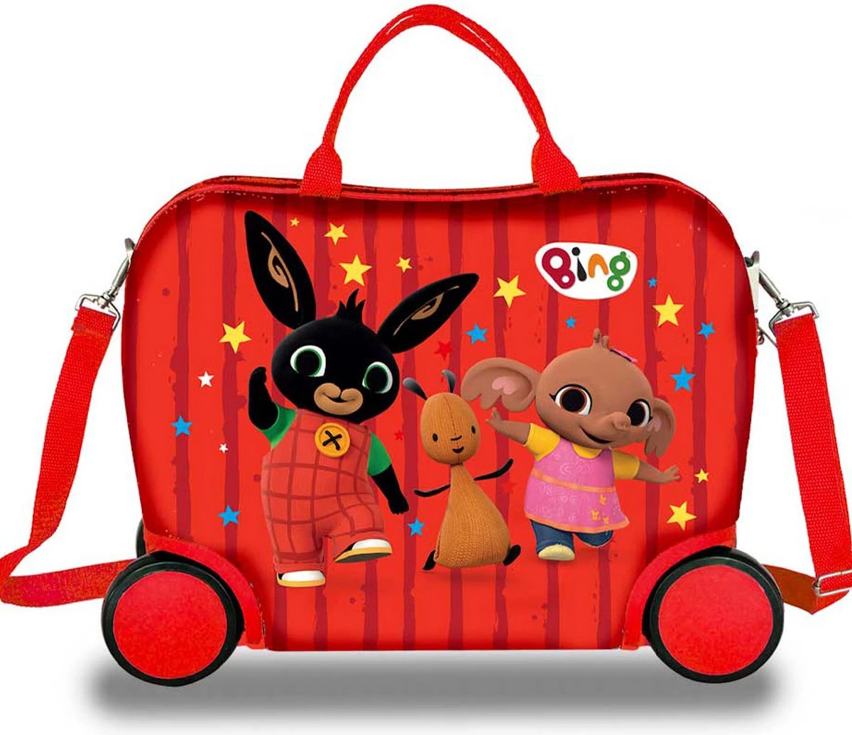 Bing Bunny Reiskoffer - 40 X 32 X 20 Cm - Rood 3 Bing Bunny Reiskoffer - 40 X 32 X 20 Cm - Rood