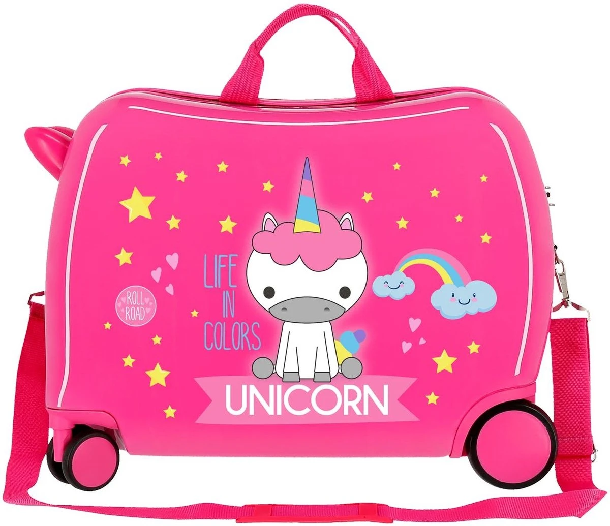 Roll Road Koffer Unicorn 34 Liter 50 Cm Abs Roze 4 Roll Road Koffer Unicorn 34 Liter 50 Cm Abs Roze - Afbeelding 2