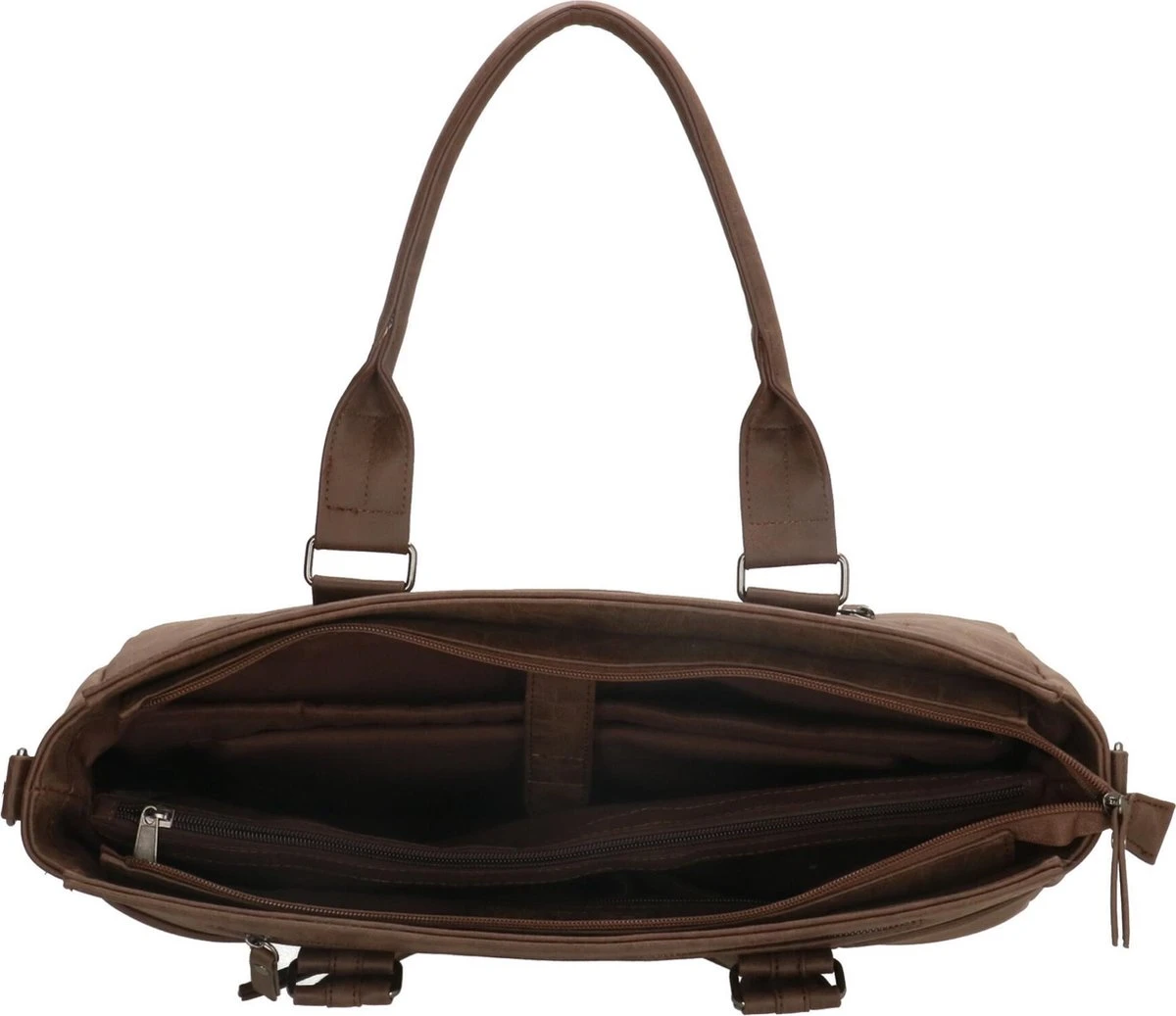 Enrico Benetti Nikki 66518 Laptoptas Met 14" Laptopvak En Tabletvak - Bruin 6 Enrico Benetti Nikki 66518 Laptoptas Met 14" Laptopvak En Tabletvak - Bruin - Afbeelding 4