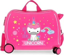 Roll Road Koffer Unicorn 34 Liter 50 Cm Abs Roze