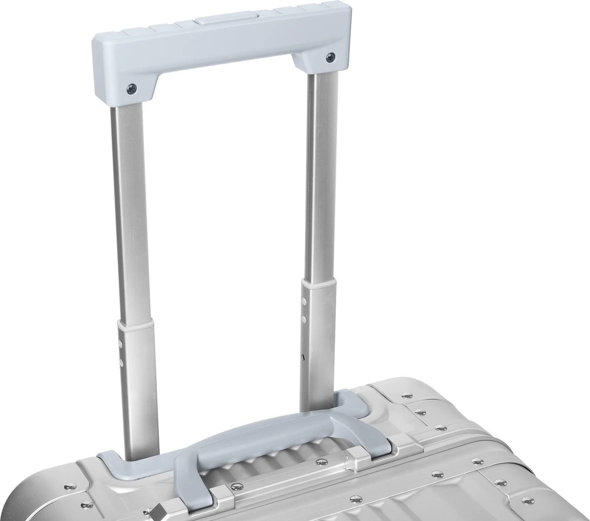 Aluminium Handbagage Koffer Mozzel Darrow - Reiskoffer Met Wielen - 51cm - Harde Koffer - Zilver 8 Aluminium Handbagage Koffer Mozzel Darrow - Reiskoffer Met Wielen - 51cm - Harde Koffer - Zilver - Afbeelding 6