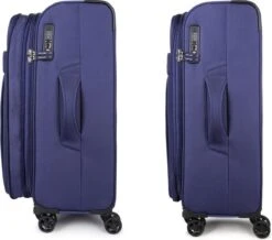 Decent D-Upright Medium Koffer - 66 Cm Expandable - TSA Slot - Donkerblauw 30 Decent D-Upright Medium Koffer - 66 Cm Expandable - TSA Slot - Donkerblauw -Reisbagage Winkel 1200x1061