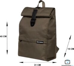 Bold Banana - Laptoprugzak Roll Top - Green Knight -Reisbagage Winkel 1200x1066 4