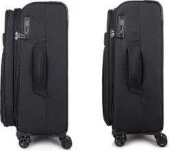 Decent D-Upright Large Koffer - 76 Cm Expandable - TSA Slot - Zwart -Reisbagage Winkel 1200x1076