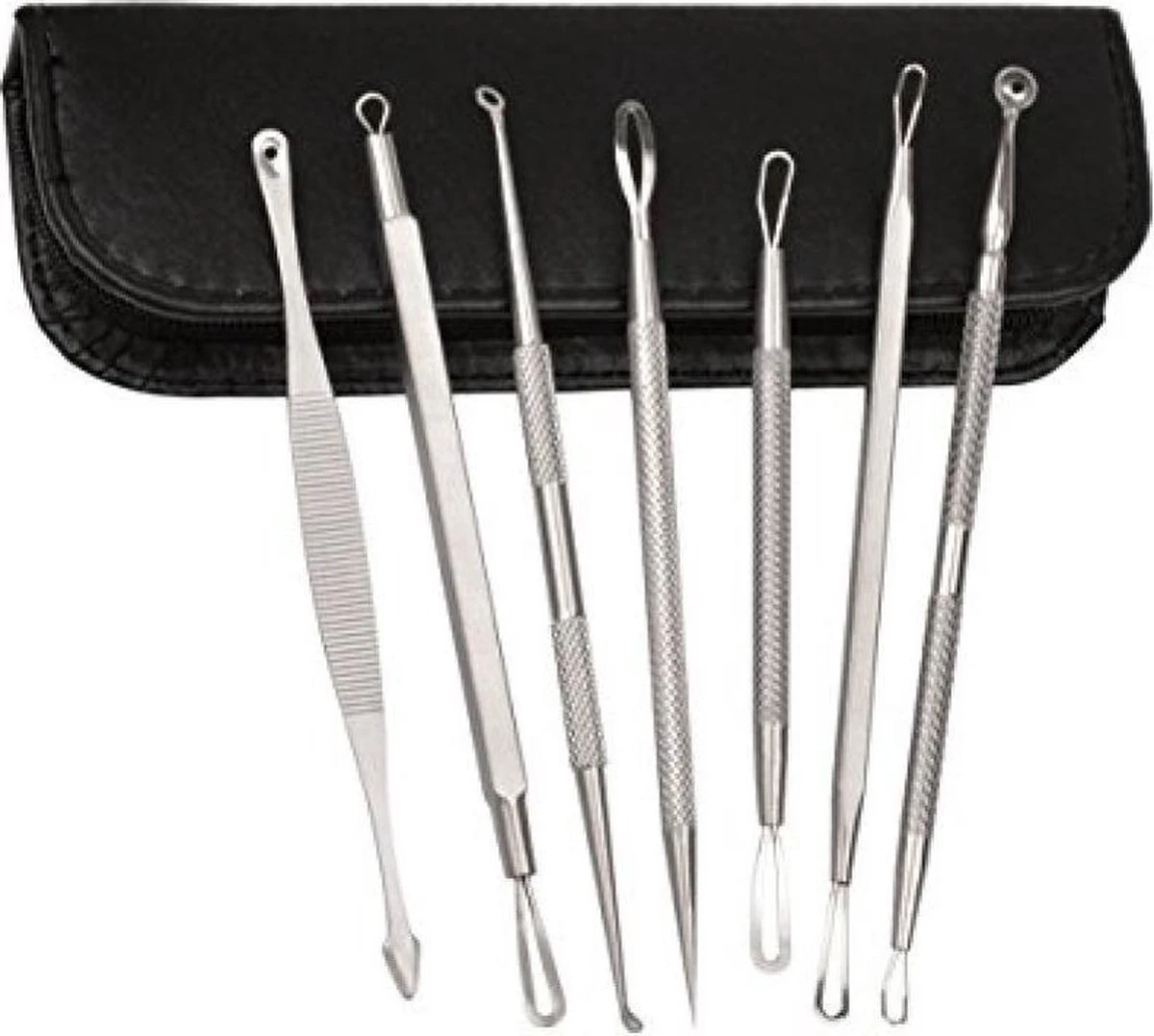 Blackhead Remover - 7-delige Professionele Zwartpunverwijder Set - Blackhead Set - XL Set - Mee-eters, Whiteheads, Acne, Verwijde Poriën - 7 Stuks Zwartpunttrekkers - PRO LINE - LIMITED EDITION 3 Blackhead Remover - 7-delige Professionele Zwartpunverwijder Set - Blackhead Set - XL Set - Mee-eters, Whiteheads, Acne, Verwijde Poriën - 7 Stuks Zwartpunttrekkers - PRO LINE - LIMITED EDITION