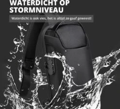 Brandie® - Rugzak - Laptop Rugzak Tot Voor Unisex - Schooltas - Waterdicht - Large Capaciteit - USB Poort - Met Regenhoes - Schoudertas Voor Reizen En Zakelijk Werk - Materiaal Polyester - Maat16 X 11 X 33 Inch - Zwart -Reisbagage Winkel 1200x1087 4